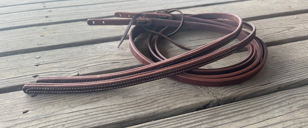 NRS Quick Change 5/8 Inch Heavy Oil Split Reins - View #4