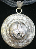 Double Mounted Bronc Pendant