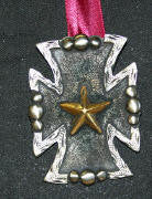 Antique Roper Cross Pendant