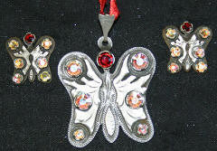 Butterfly (239) Pendant & Earrings
