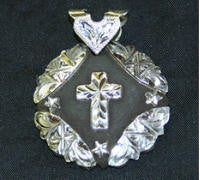 Iron Story Teller Cross Pendant