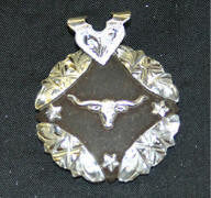 Iron Story Teller Steer Pendant