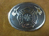 Oval Firefighter Belt Buckle